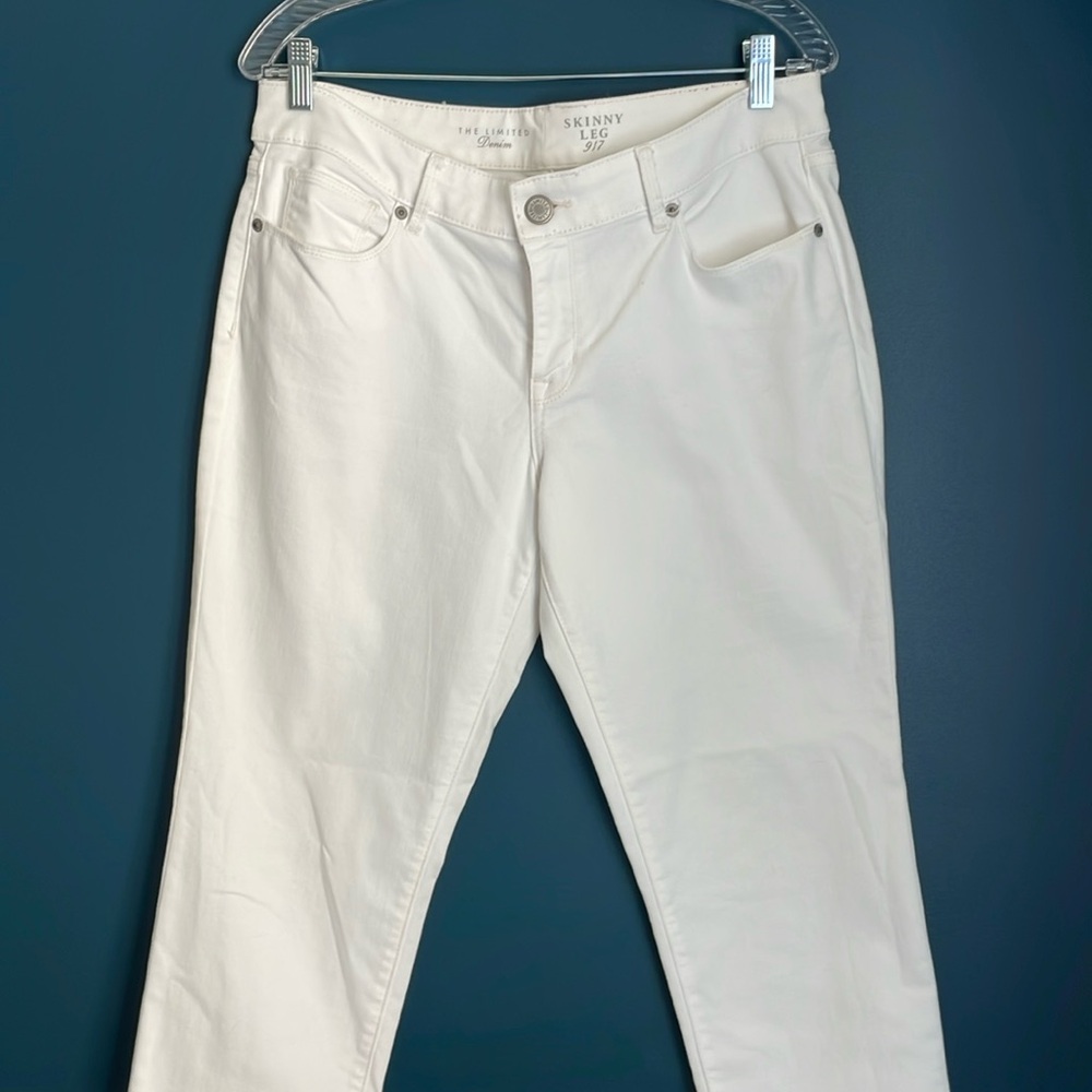 White Denim Pants Skinny Jeans